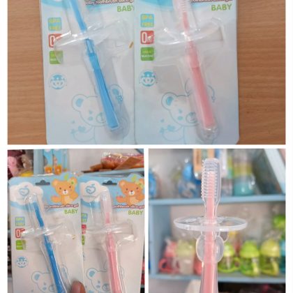 single silicone baby tooth brush