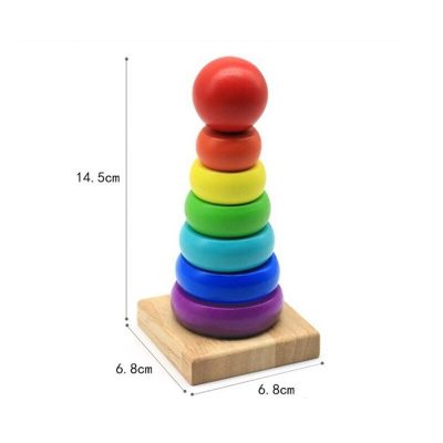 wooden rainbow Tower
