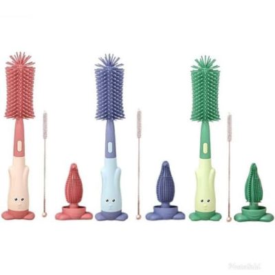 Silicone feeder cliner brush set
