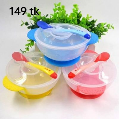 Spoon with bowl (apple Bear brand)