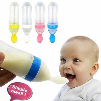 Half silicone spoon feeder