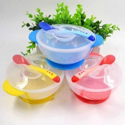 Spoon with bowl (apple Bear brand)