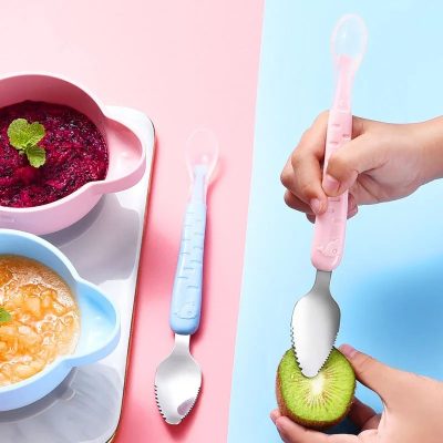 baby scraper with spoon