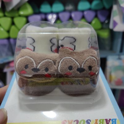 Baby cute leg socks (random colour)