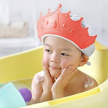 Baby silicone shower cap