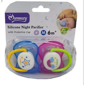 momeasy silicone night pacifier 2pis