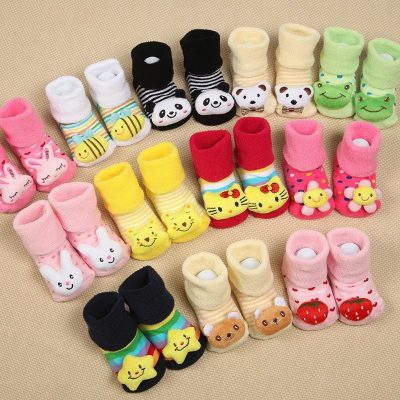 Baby cute leg socks (random colour)