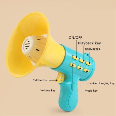 Kids Toy Megaphone Speaker with Voice Changer, Fun Playback