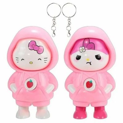 Face changing toy with key ring (random design)