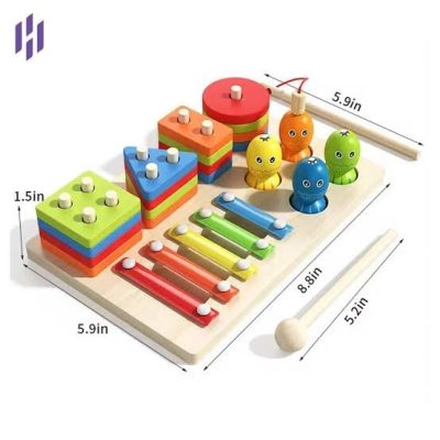 3 in 1 wooden column set