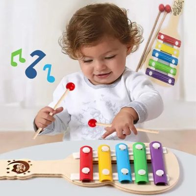 big size wooden guitar knock piano big size