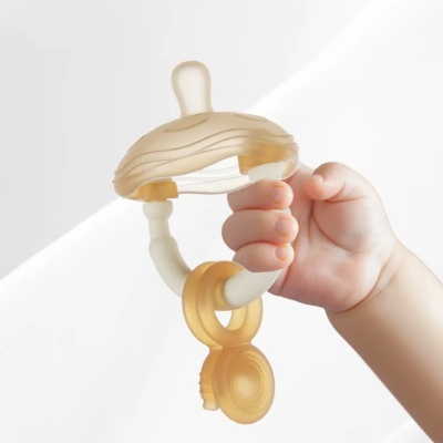 3in1 breast shape pacifier with teether