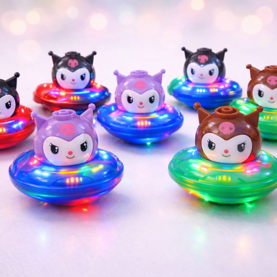 Kuromi music and lighting spinning toy 1 pis