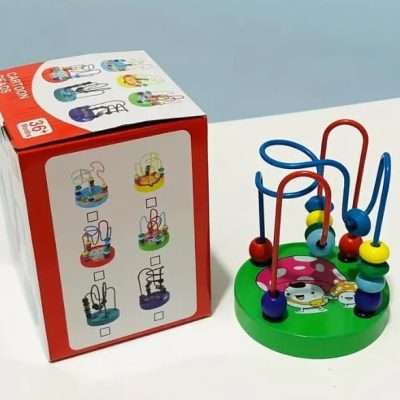 cartoon bead wooden toy