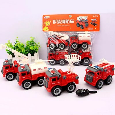 Fire truck diy engineering set