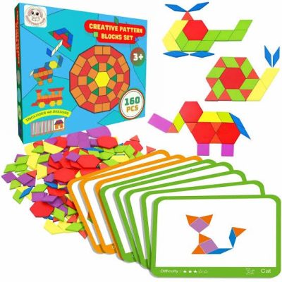 creative pattern blocks set 160 pis