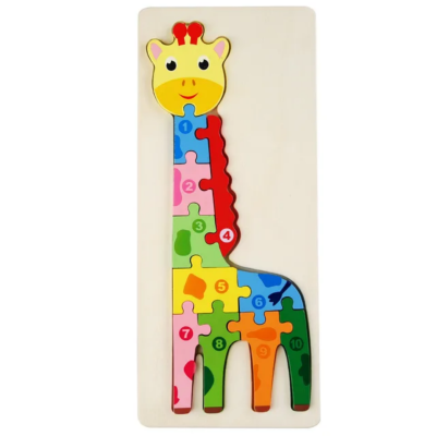 3D wooden giraffe puzzle