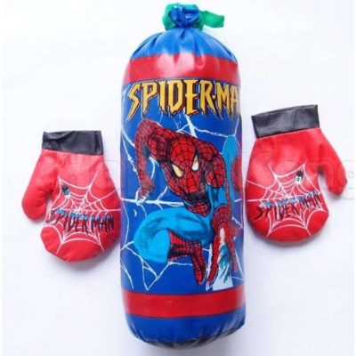 Baby punching bag with gloves