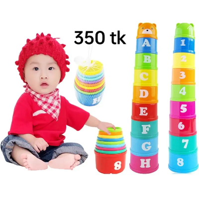 Baby cup rainbow tower