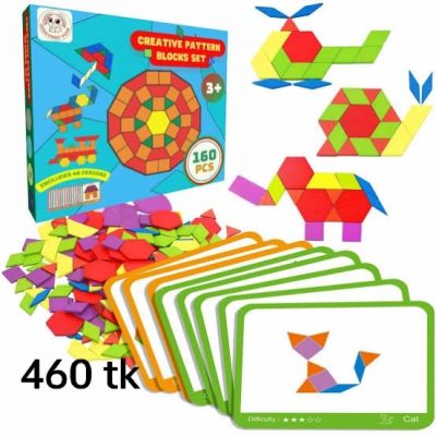 creative pattern blocks set 160 pis