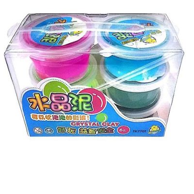 Crystal Clay Slime box 6 pis
