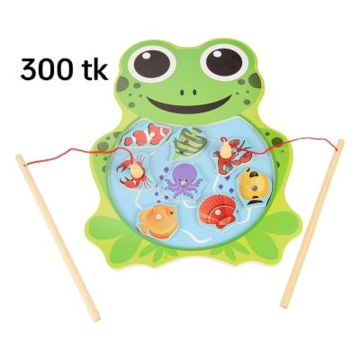 Vibgyor Vibes Wooden Magnetic Fishing Game