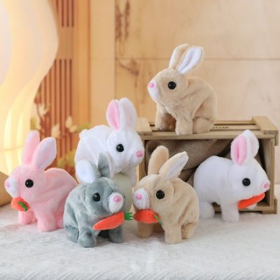 walking rabbit plush toys 1 pis