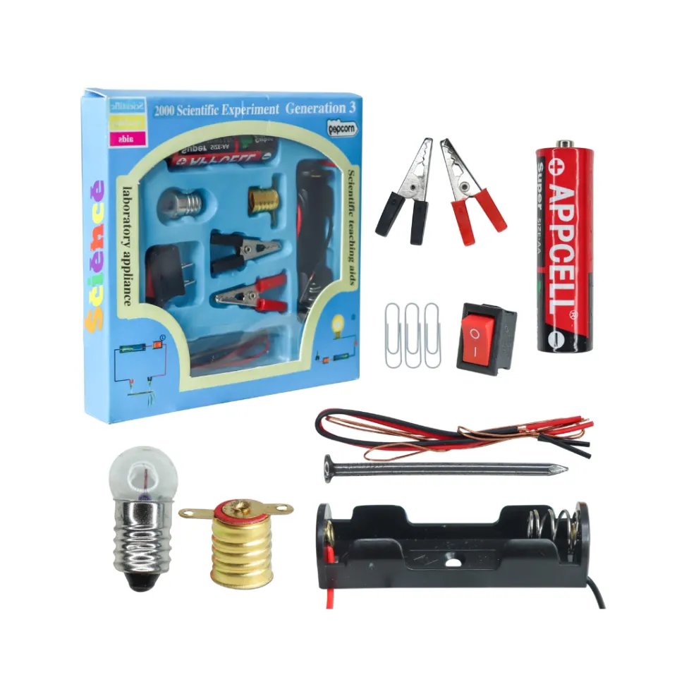Science Box Easy Electric Circuit Experiment Kit Practice Science Learning Skills Teaching Age 6-10 Science Toolkit - Image 2