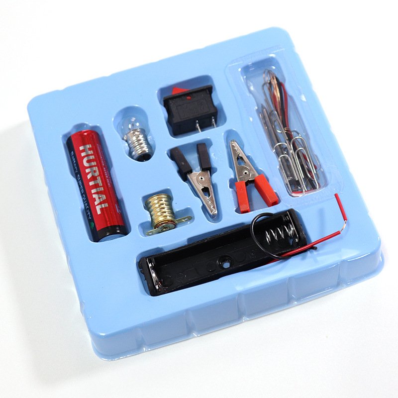 Science Box Easy Electric Circuit Experiment Kit Practice Science Learning Skills Teaching Age 6-10 Science Toolkit