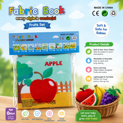 fabric book fruits