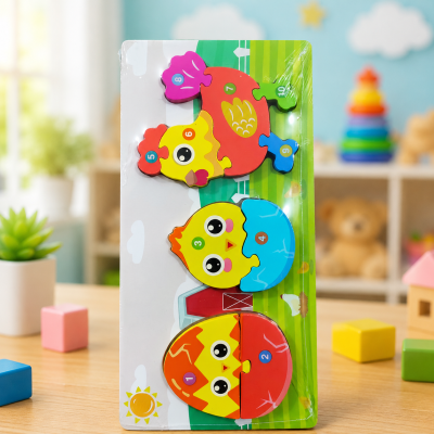 3D chicken with egg puzzle board