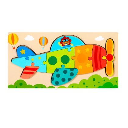 3D airplane puzzle board