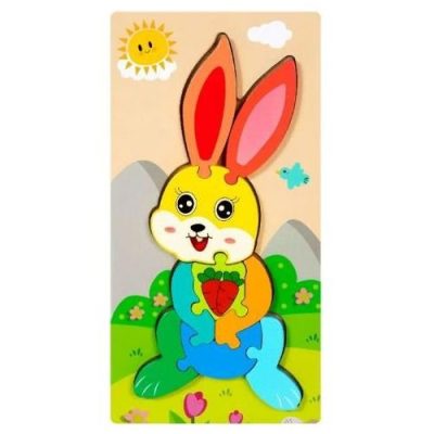 3D rabbit puzzle board