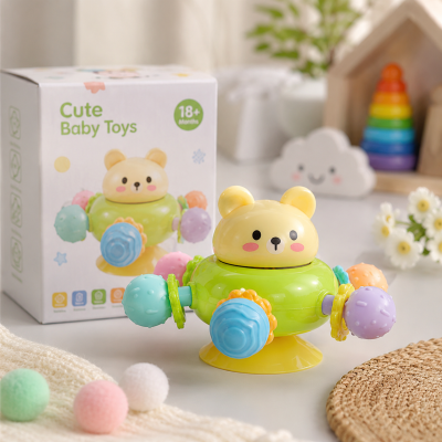 Bear spinning teether