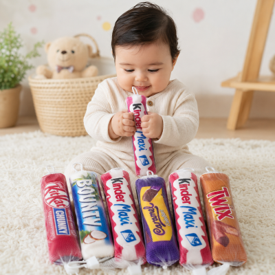 chocolate bar squeeze soft toy