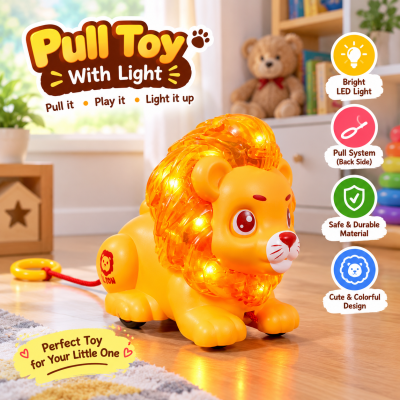 Little lion pull toys