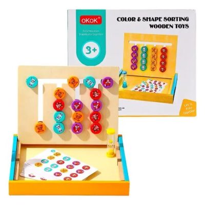 Color & shape sorting wooden toy