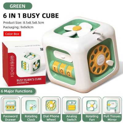 6 in 1 busy cube board